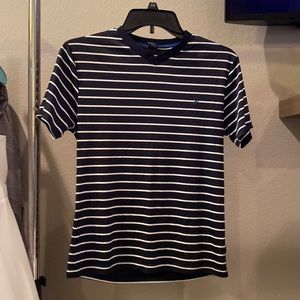 Kids striped tee, size medium (10-12)